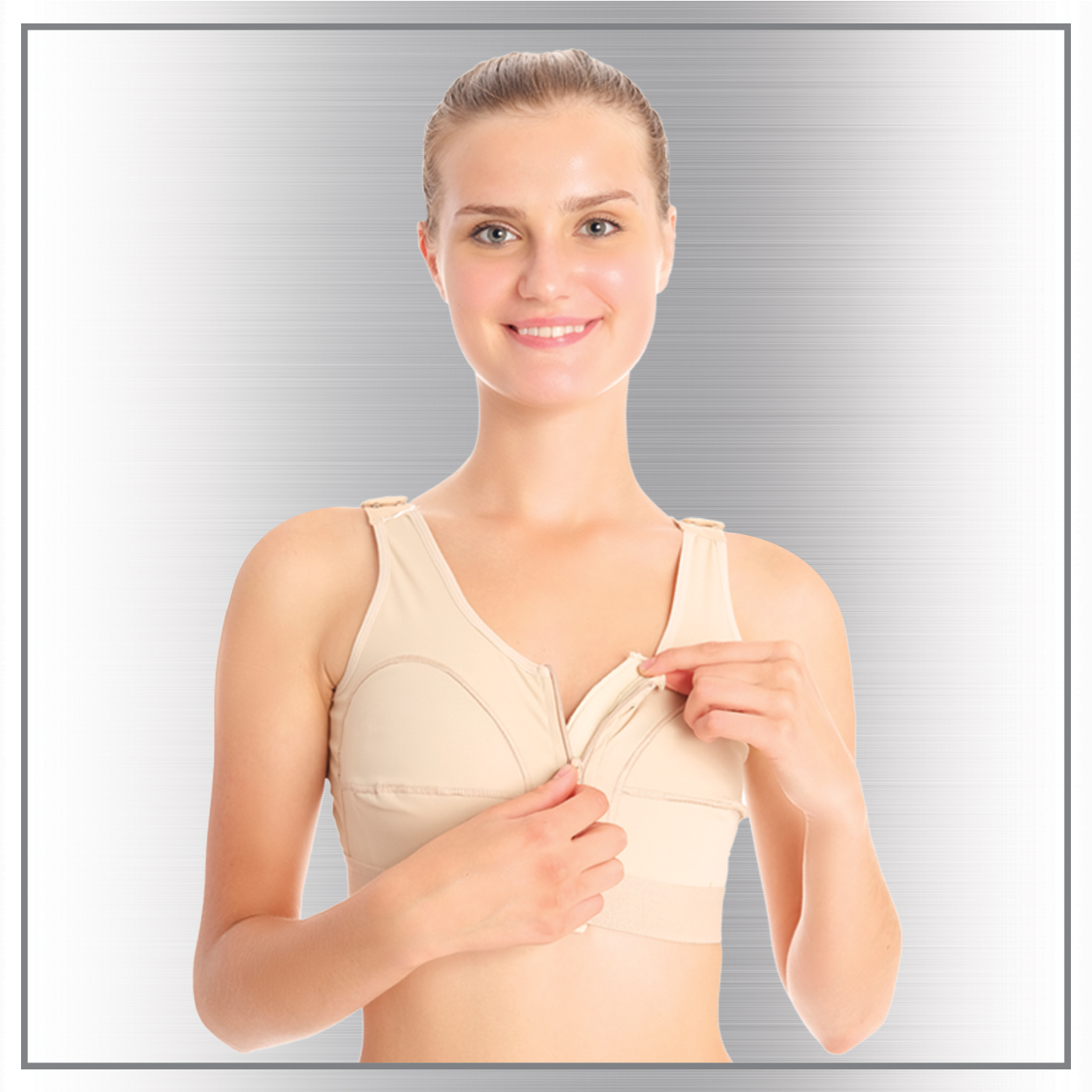 Post Operatif Sütyen Fermuarlı