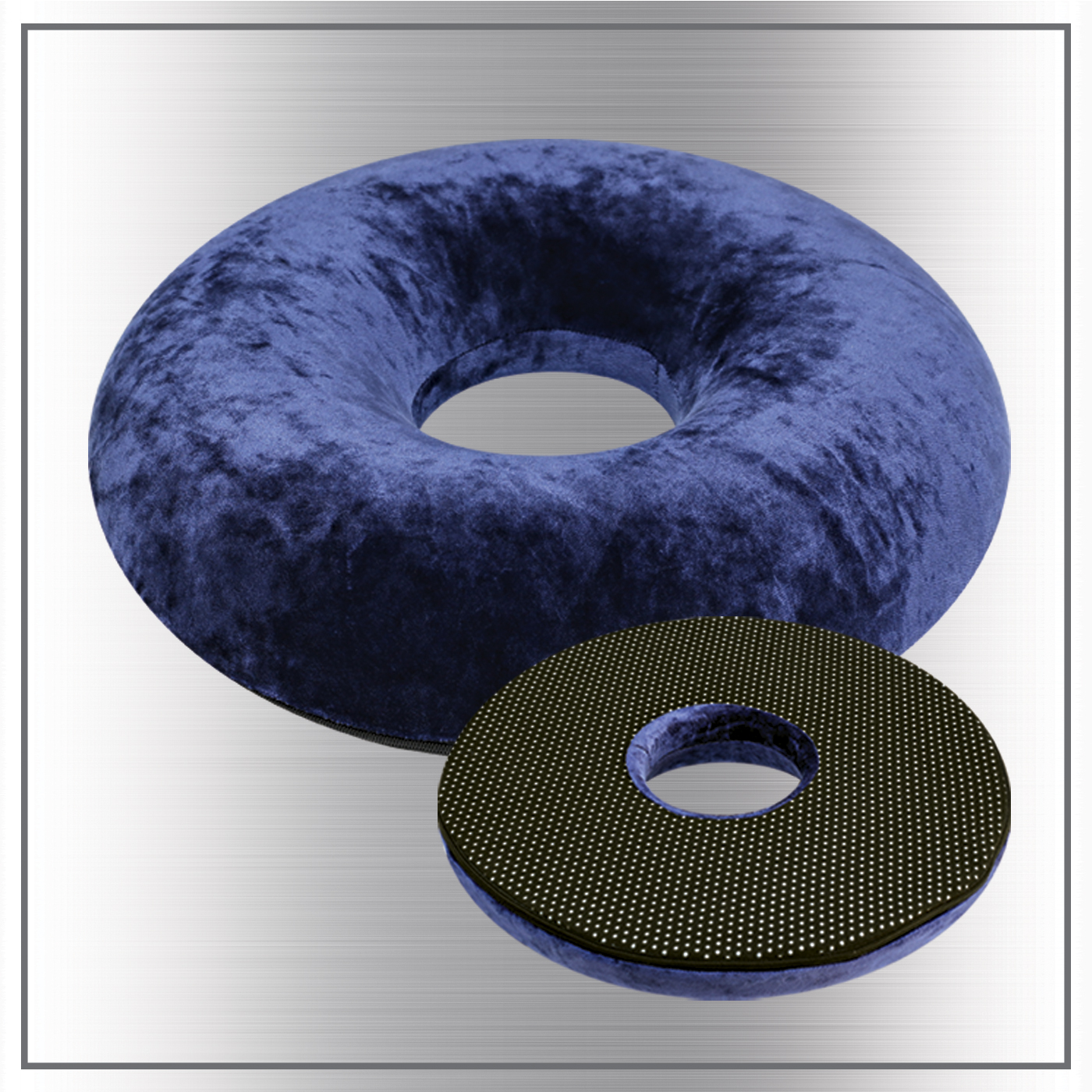 Yuvarlak Ortopedik Yastık (ø40cm, Lacivert)