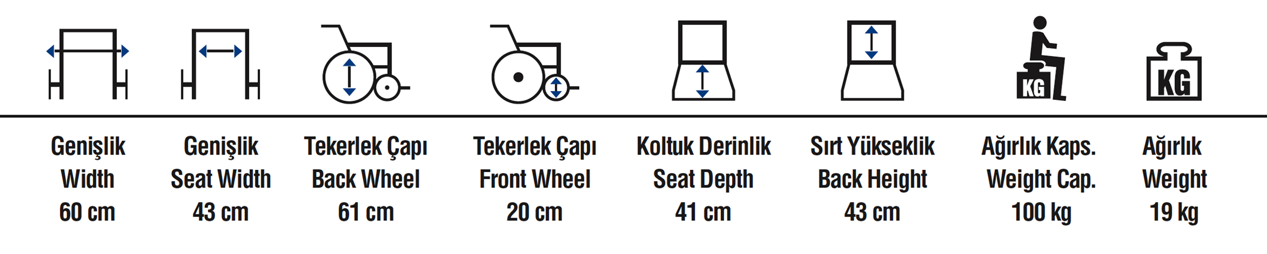 Özellikli Tekerlekli Sandalye - görsel 2