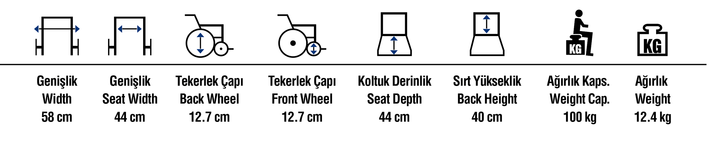 Klozetli Ev Tipi Tekerlekli Sandalye - görsel 2