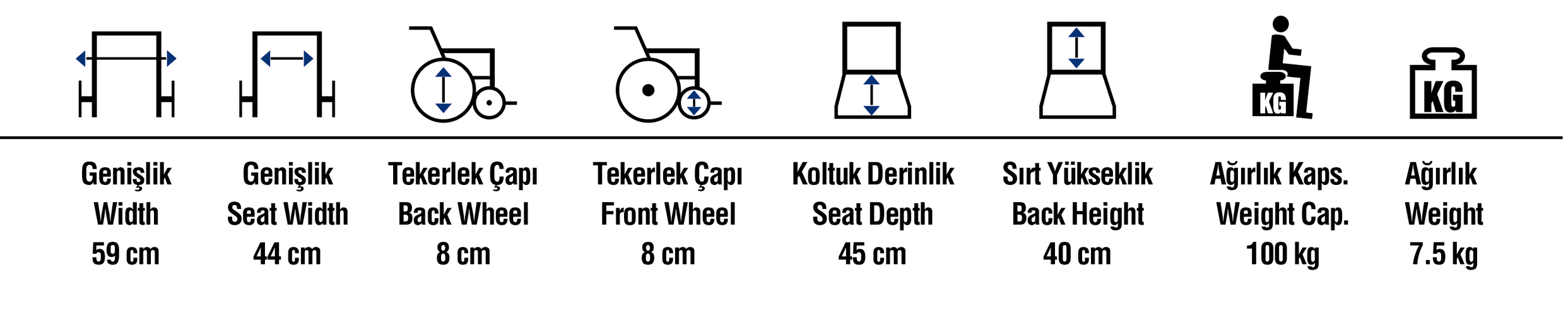 Alüminyum Tekerlekli - Klozetli Banyo Sandalyesi - görsel 2