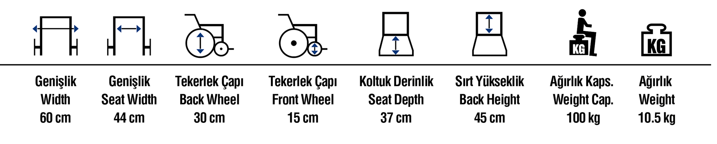 Alüminyum Transfer Sandalyesi - görsel 2