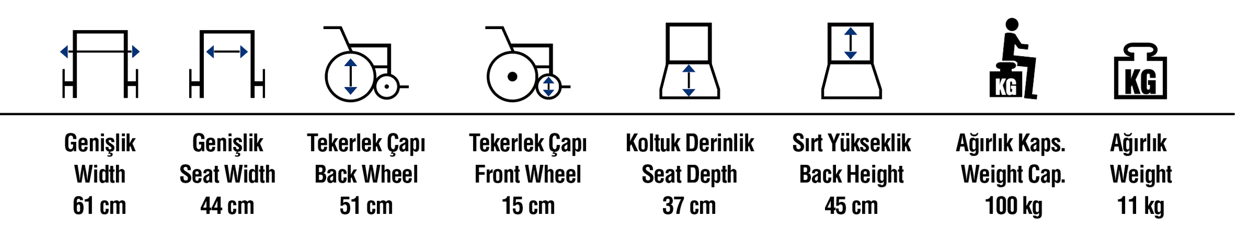 Alüminyum Transfer Sandalyesi - görsel 2
